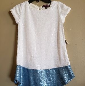 Girls sequins dress size 7 new with tags designlab